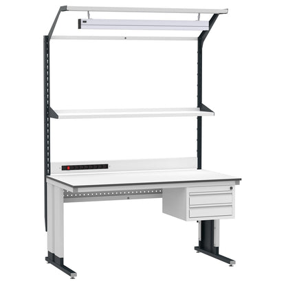 Summit Edge ESD Workstation with Manually Adjustable Height