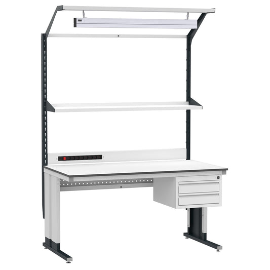 Summit Edge ESD Workstation with Manually Adjustable Height
