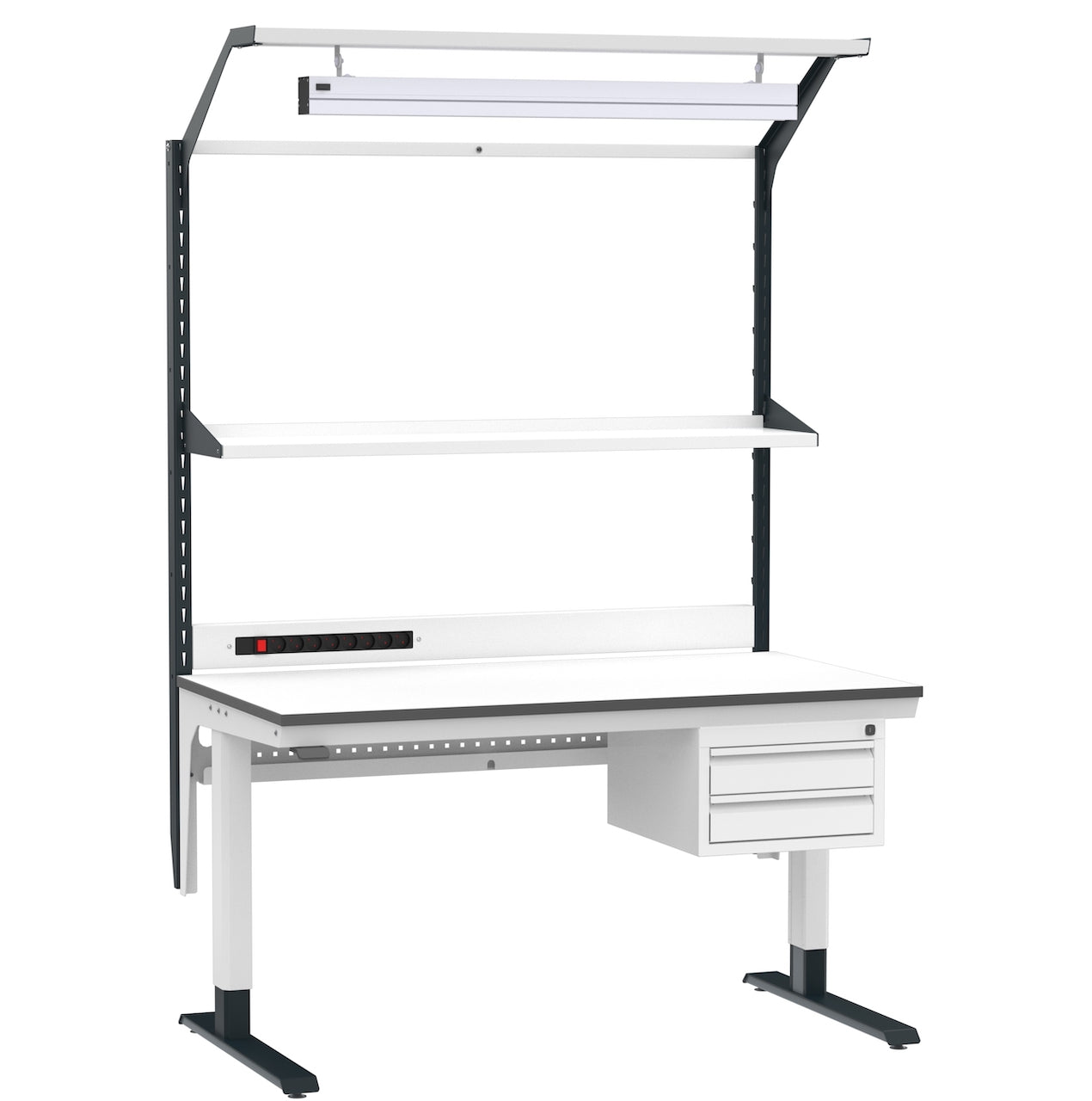Velar Edge Electric ESD Workstation with Electrically Adjustable Height
