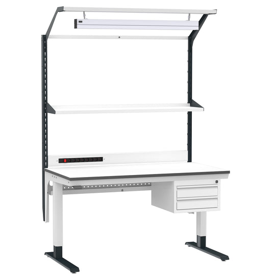 Velar Edge Electric ESD Workstation with Electrically Adjustable Height