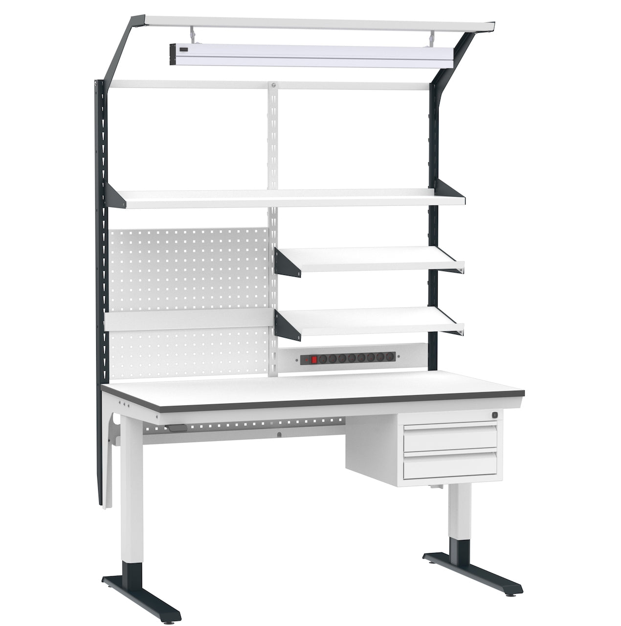 Velar Flex Electric ESD Workstation with Electrically Adjustable Height