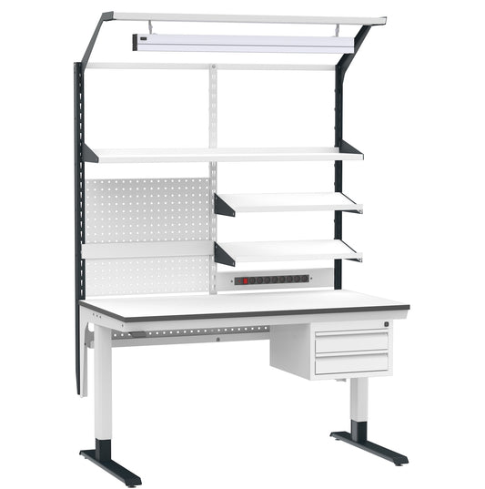 Velar Flex Electric ESD Workstation with Electrically Adjustable Height